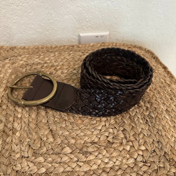2-Belt Bundle | Braided Belts | Size Medium | NWOT | Gold Buckle - Picture 4 of 5